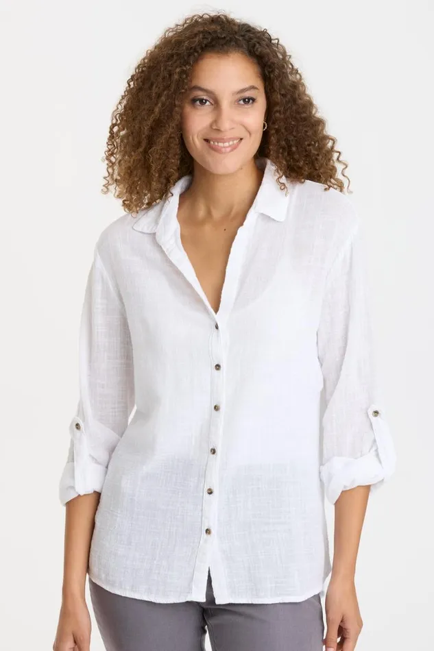 Porter Blouse White Clothing XCVI ShirtsBlouses