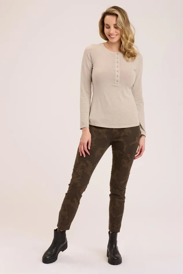 Printed Cascade Legging Boxwood Pigment Clothing XCVI Leggings