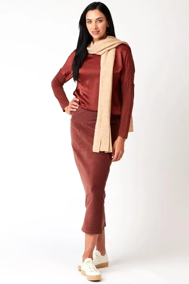 Prospect Top Makore Pigment Clothing XCVI ShirtsBlouses