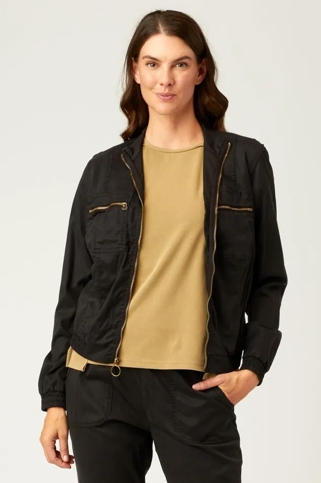 Quinn Bomber Black Clothing XCVI Jackets