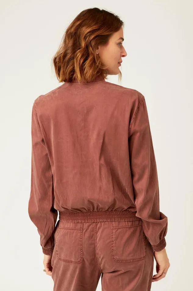 Quinn Bomber Dark Nubuck Clothing XCVI Jackets