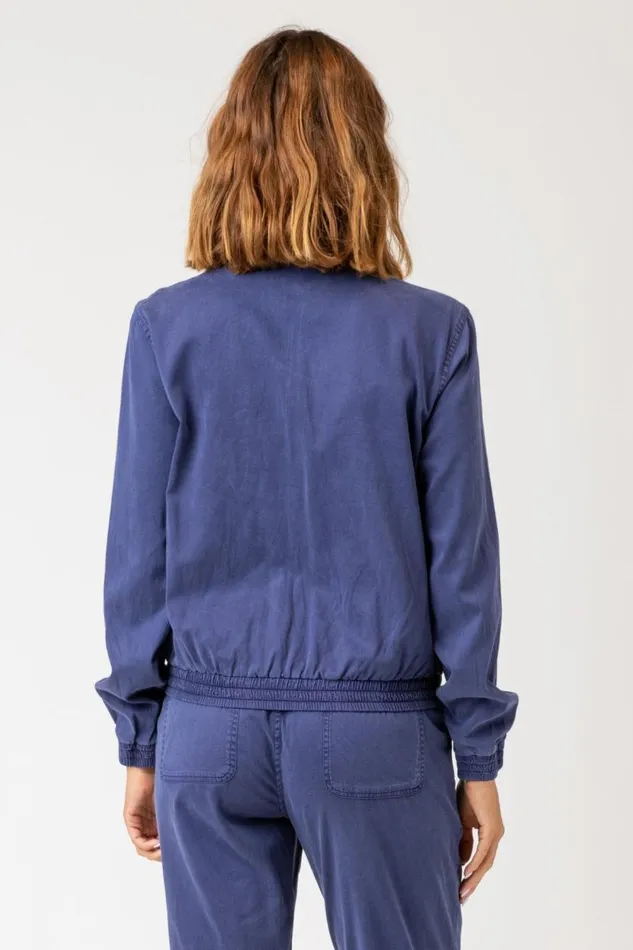 Quinn Bomber Hague Blue Pigment Clothing XCVI Jackets