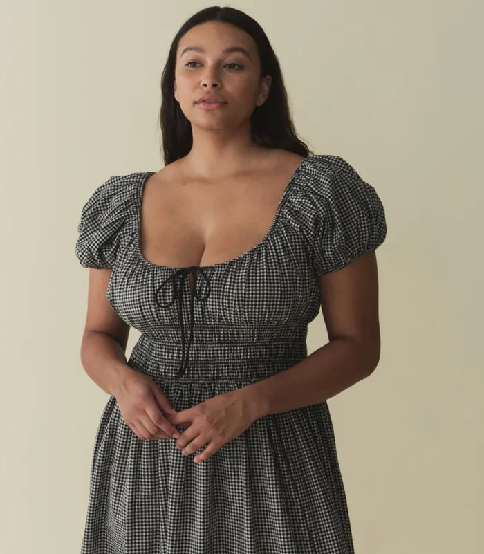 QUINN DRESS La Maddalena Gingham Shop DEN Dresses