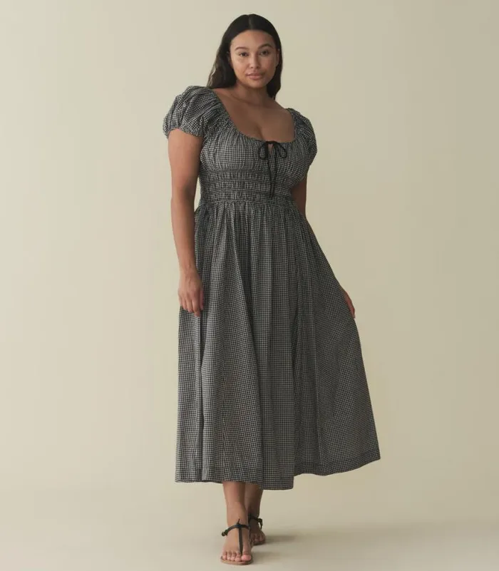 QUINN DRESS La Maddalena Gingham Shop DEN Dresses