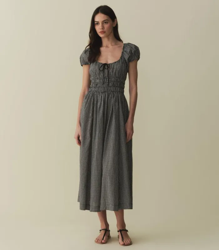 QUINN DRESS La Maddalena Gingham Shop DEN Dresses