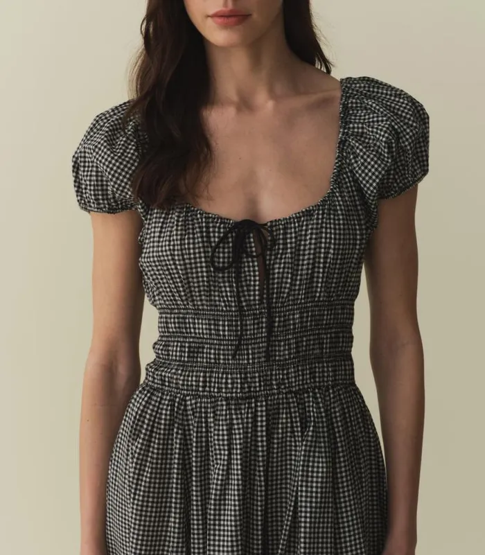 QUINN DRESS La Maddalena Gingham Shop DEN Dresses