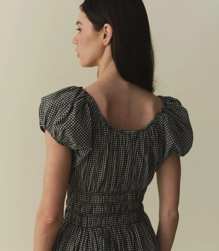 QUINN DRESS La Maddalena Gingham Shop DEN Dresses