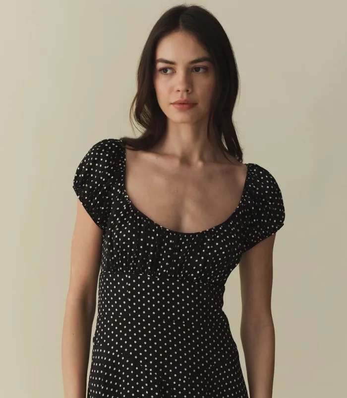 RAMONA DRESS Noir Dot Shop DEN Dresses