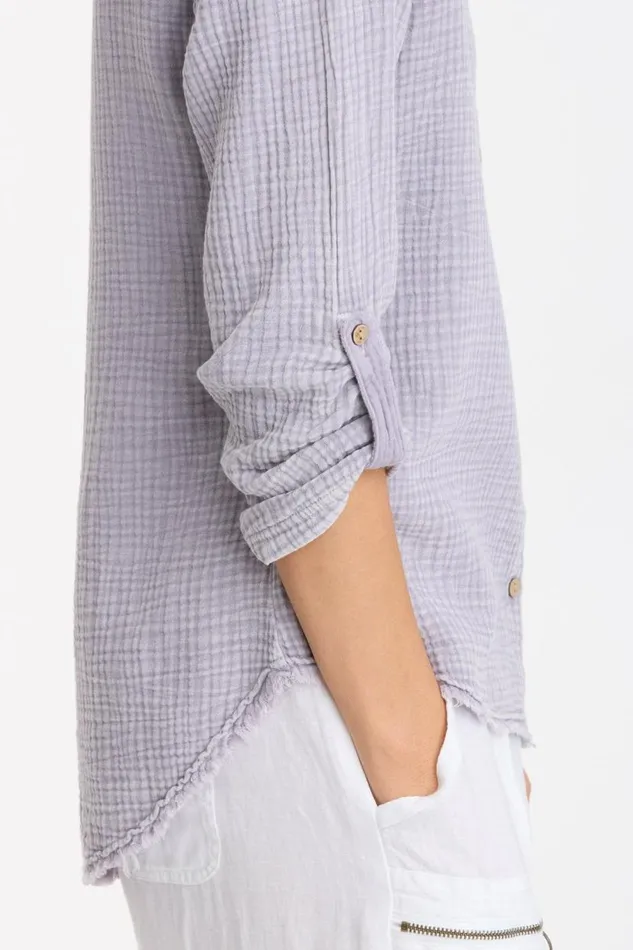 Randolf ButtonUp Distress Wash Duchess Clothing XCVI ShirtsBlouses