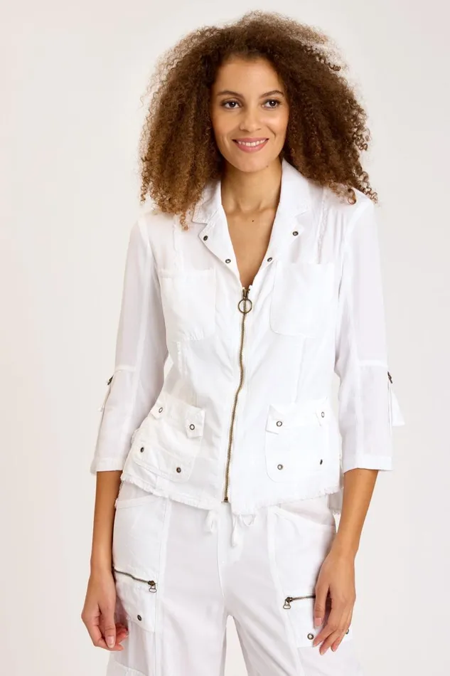 Raphael Blazer White Clothing XCVI Jackets