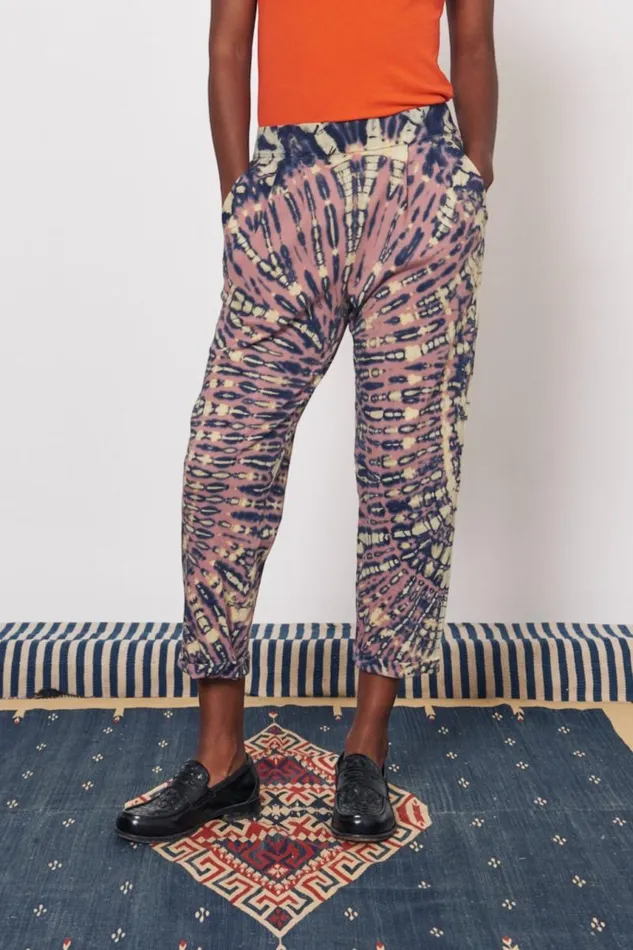 Raquel Allegra Bottoms Women Jasper And Navy Easy Cuff Pant