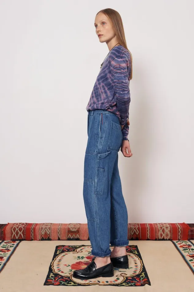 Raquel Allegra Bottoms Women Stone Wash Work Pant
