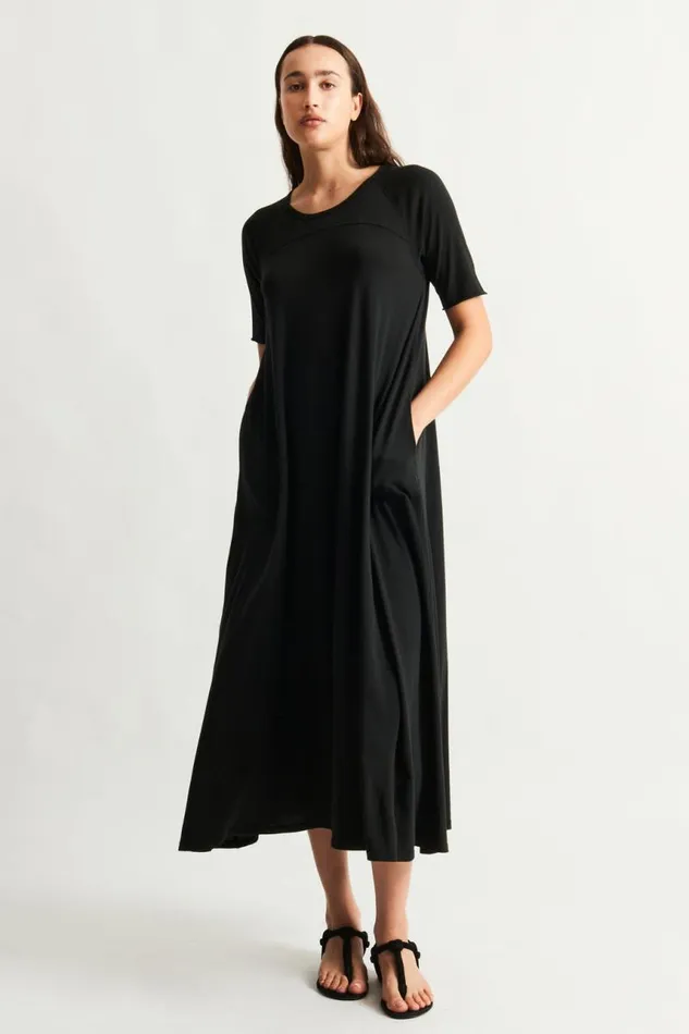 Raquel Allegra Dresses Women Black Bantu Maxi Dress