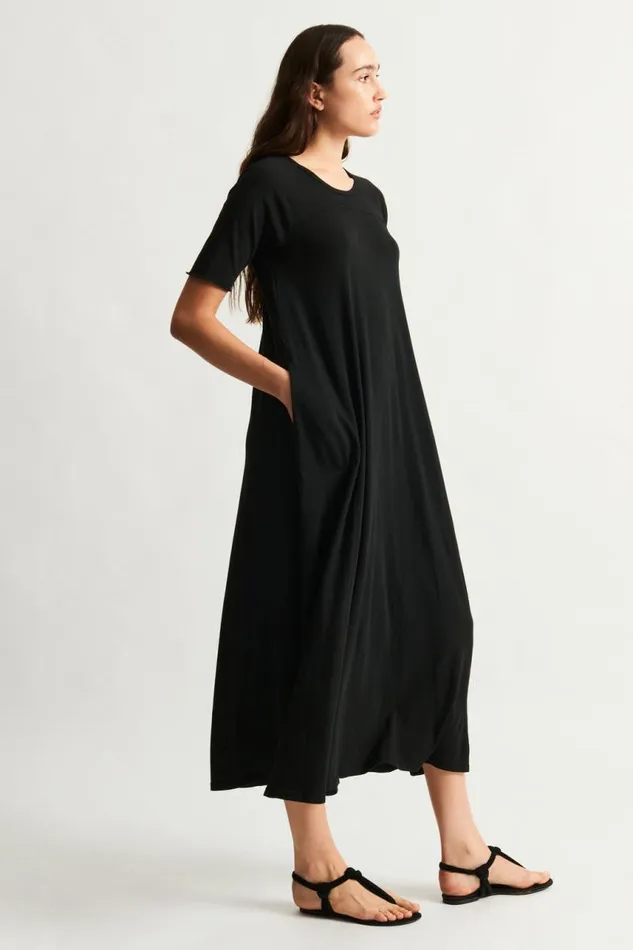 Raquel Allegra Dresses Women Black Bantu Maxi Dress