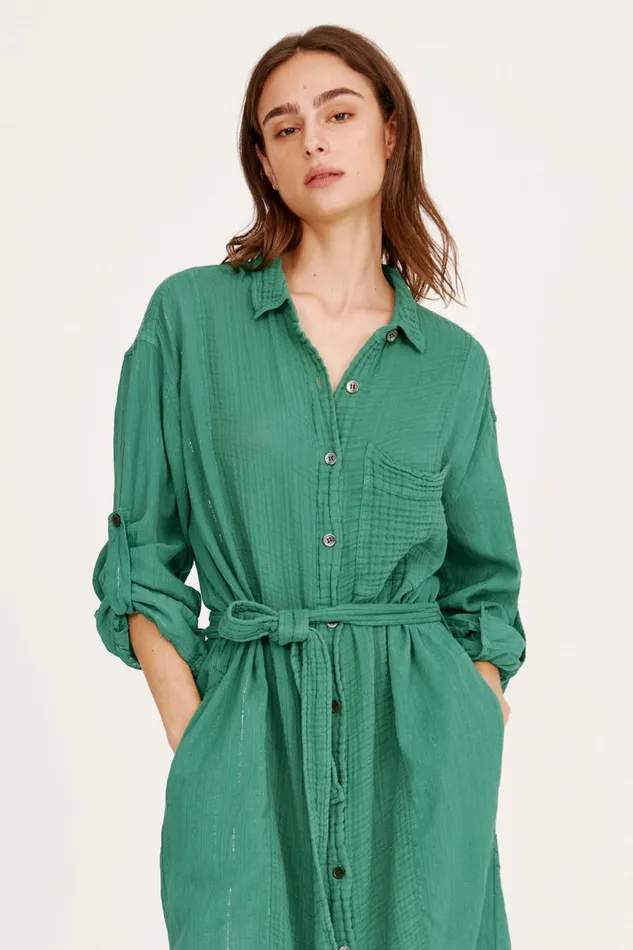 Raquel Allegra Dresses Women Gauze Jade Los Feliz Dress
