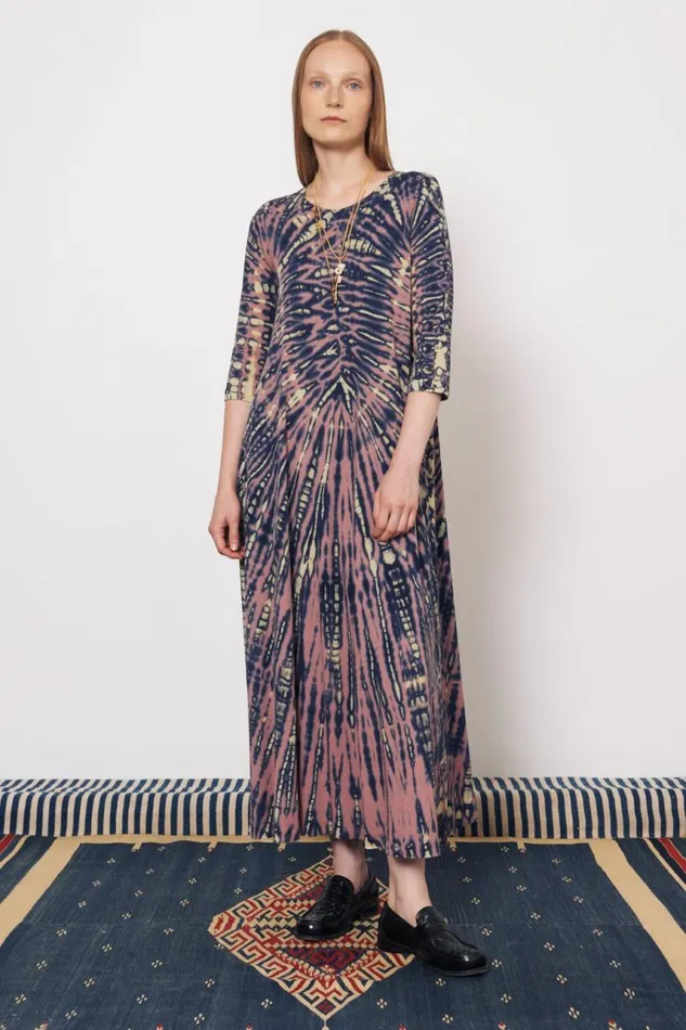Raquel Allegra Dresses Women Jasper And Navy Drama Maxi Dress
