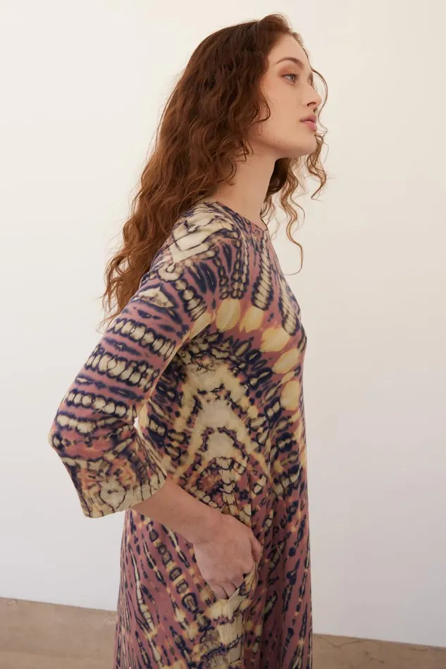Raquel Allegra Dresses Women Jasper And Navy Drama Maxi Dress