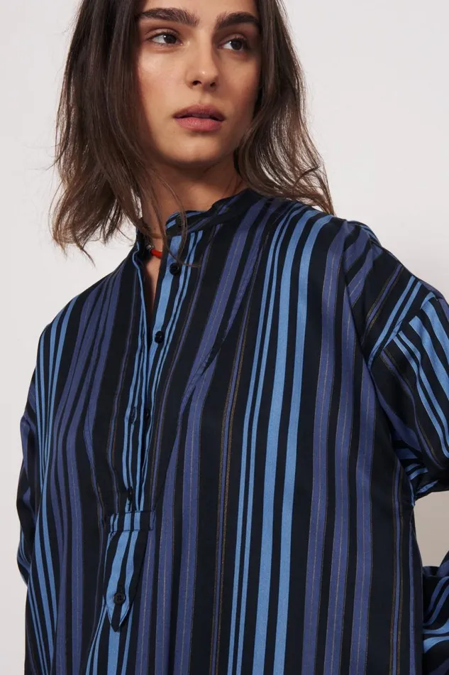 Raquel Allegra Dresses Women Sueded Tencel Sea Dinka Midi Dress