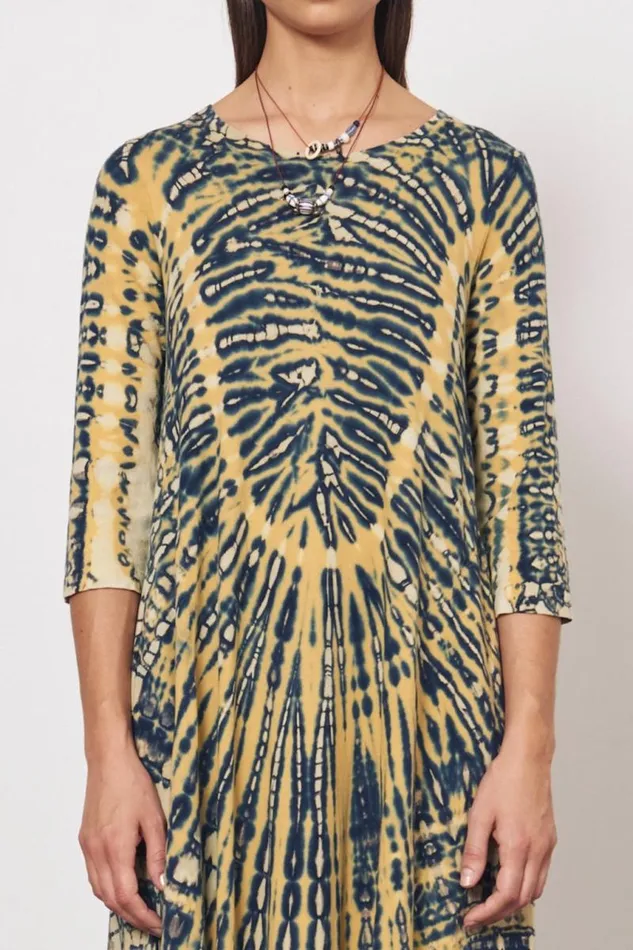 Raquel Allegra Dresses Women Yellow And Navy Drama Maxi Dress