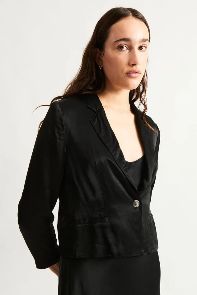 Raquel Allegra Jackets Women Black Avalon Jacket