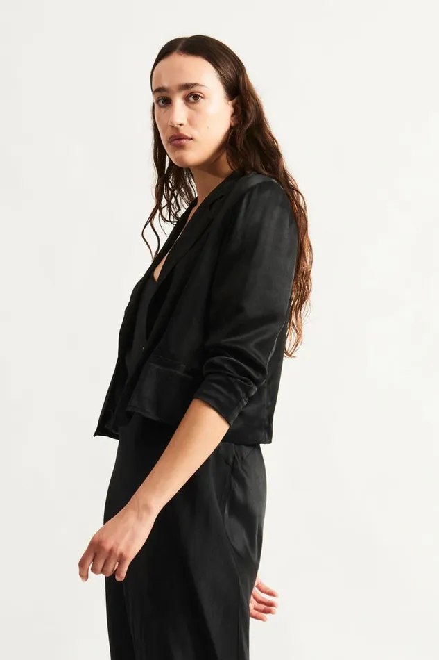 Raquel Allegra Jackets Women Black Avalon Jacket