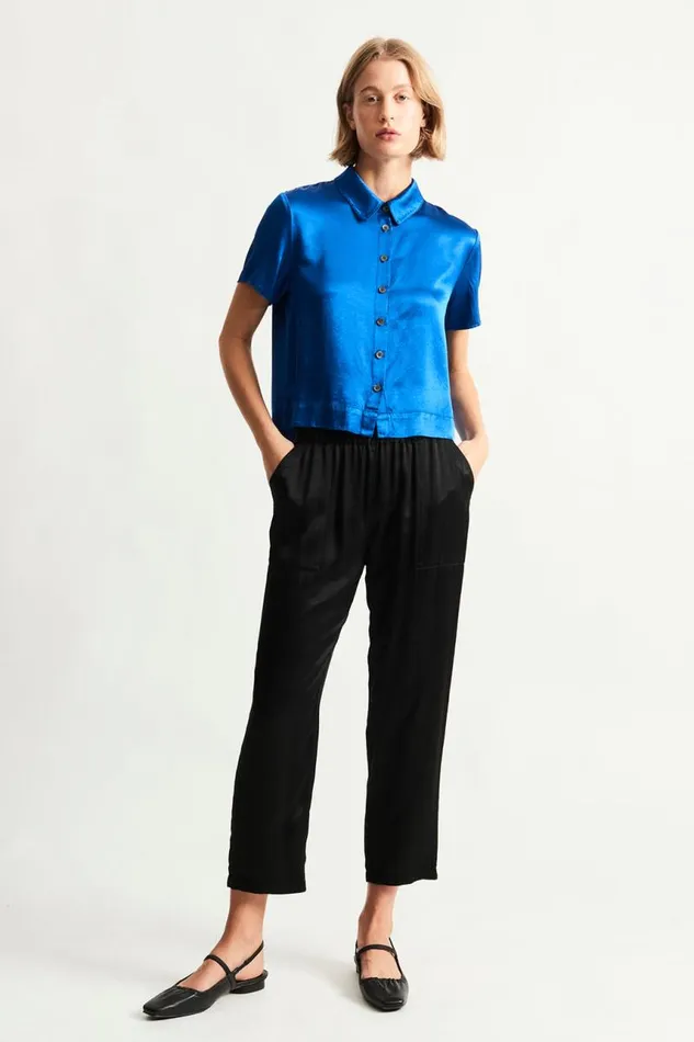 Raquel Allegra Jackets Women Lapis Calista Blouse