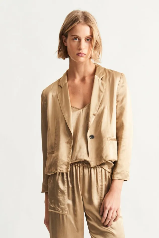 Raquel Allegra Jackets Women Sand Avalon Jacket