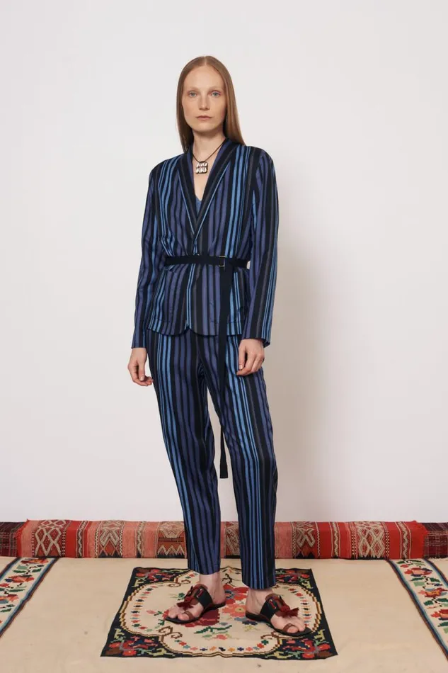 Raquel Allegra Jackets Women Sueded Tencel Sea Jai Jacket