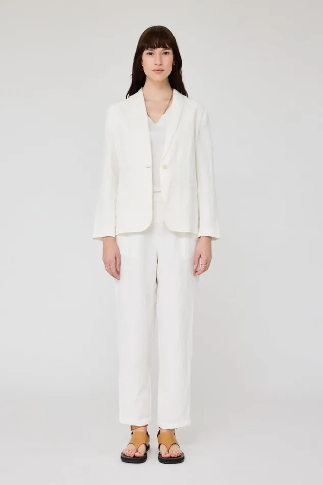 Raquel Allegra Jackets Women Washed White Clarissa Blazer