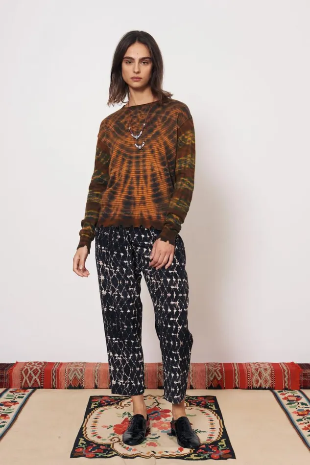 Raquel Allegra Sweaters and Knits Women Cashmere Green Kenya Pullover