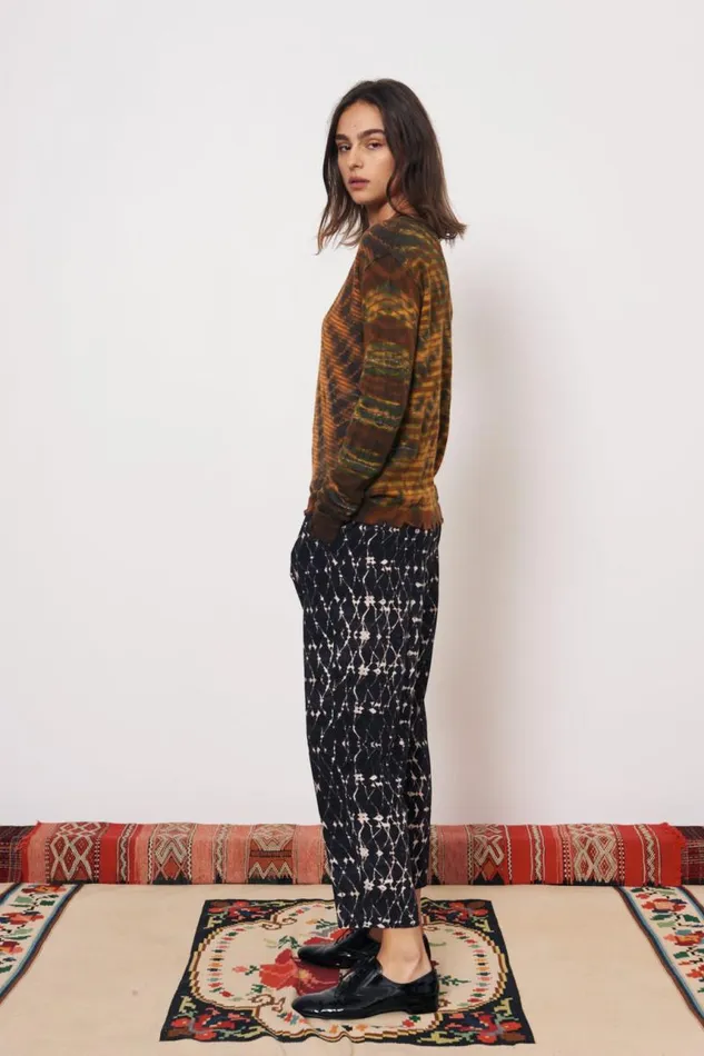 Raquel Allegra Sweaters and Knits Women Cashmere Green Kenya Pullover
