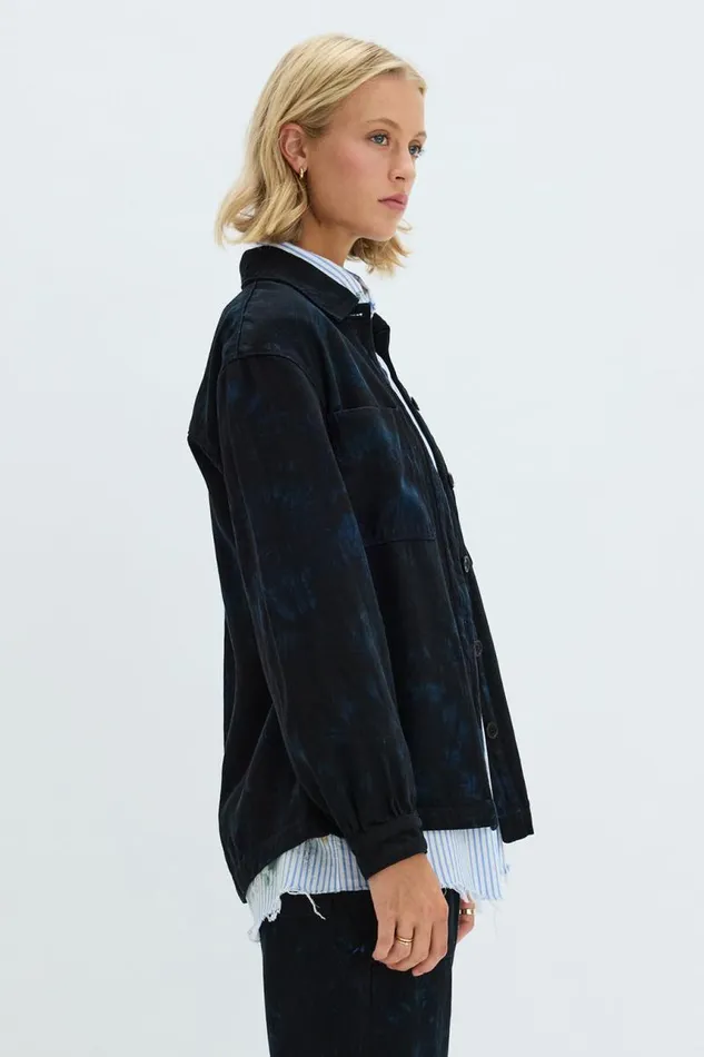 Raquel Allegra TShirts Women Dark Indigo Denim Explorer Jacket