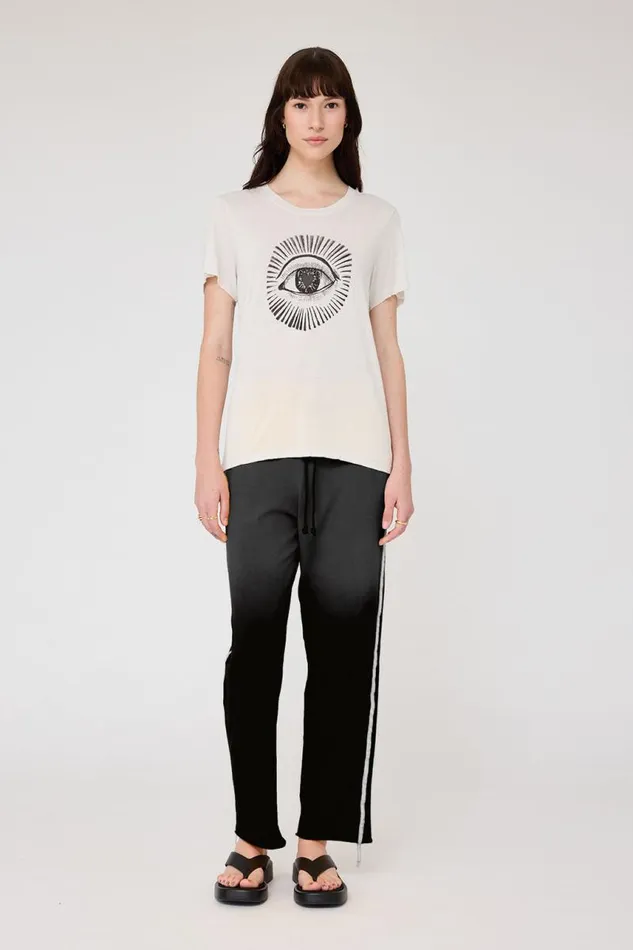 Raquel Allegra TShirts Women Dirty White Helena Tee