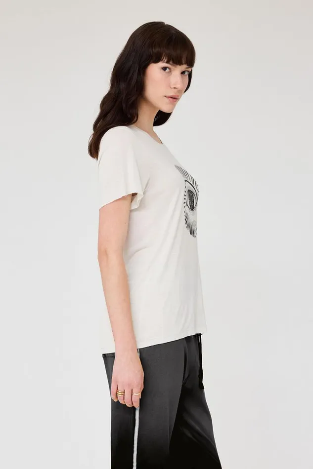 Raquel Allegra TShirts Women Dirty White Helena Tee