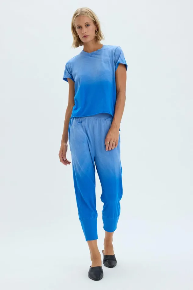 Raquel Allegra TShirts Women Faded Lapis Jezebel Pant