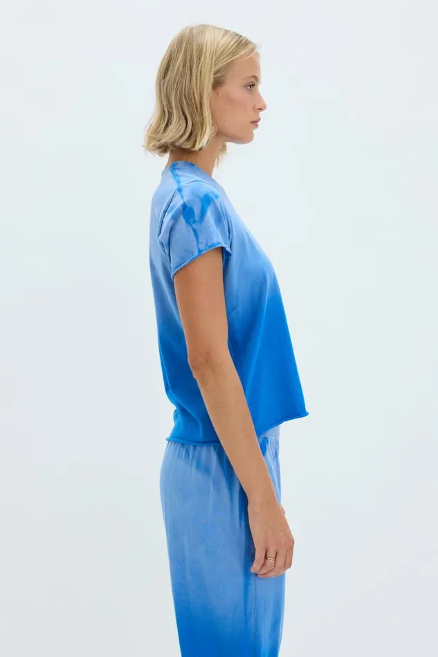 Raquel Allegra TShirts Women Faded Lapis Liana Tee