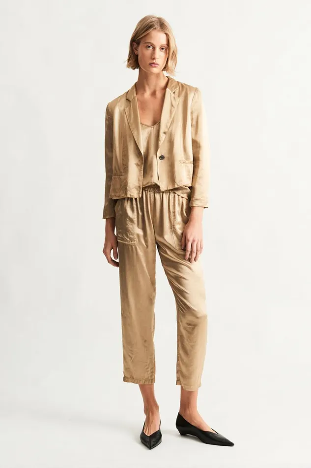 Raquel Allegra TShirts Women Sand Avalon Jacket