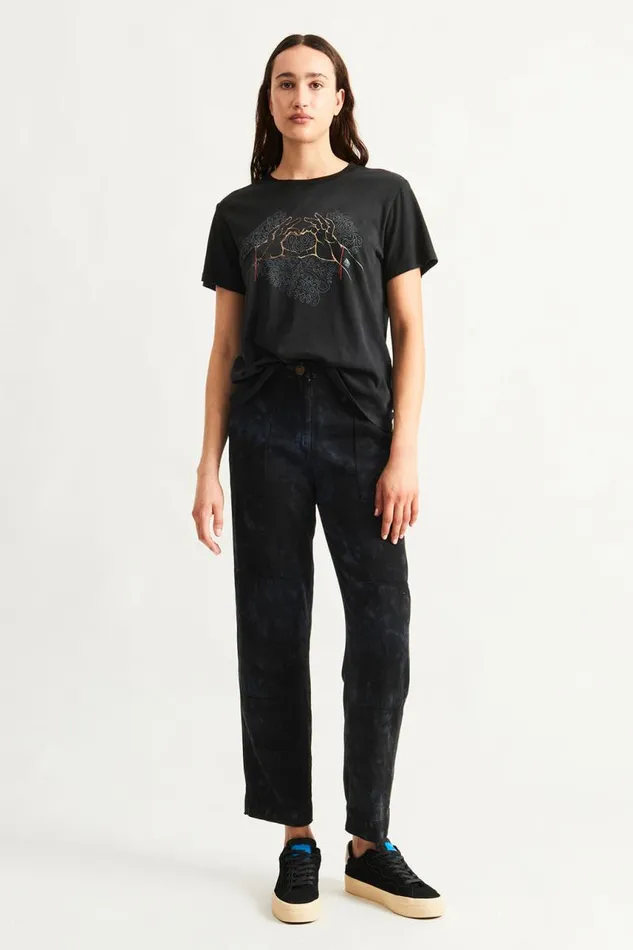 Raquel Allegra Tops Women Black Betty Tee
