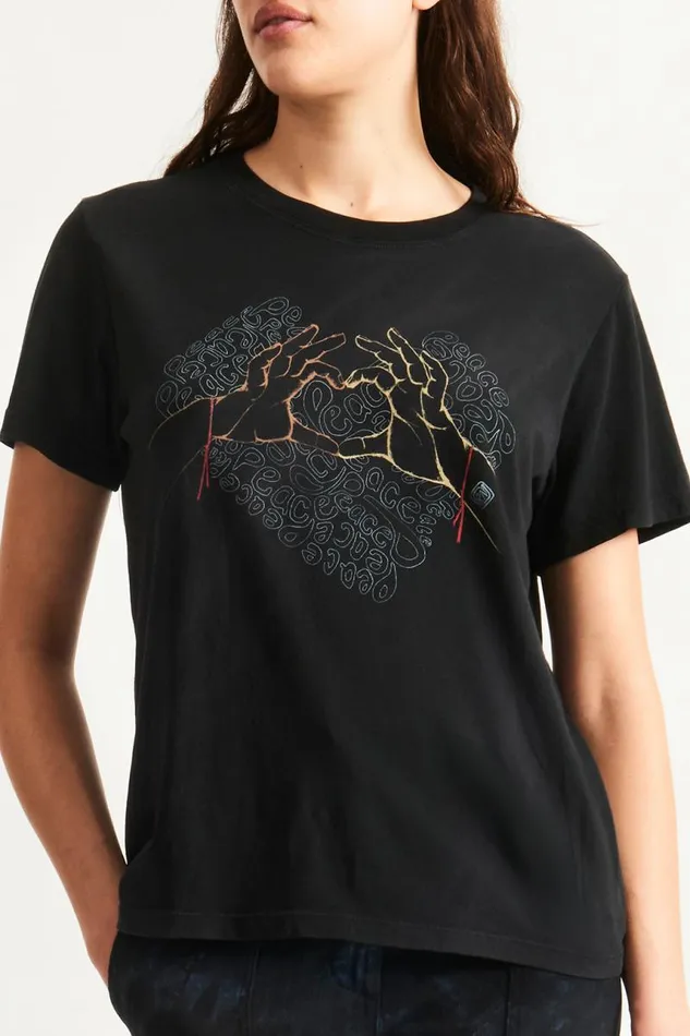 Raquel Allegra Tops Women Black Betty Tee