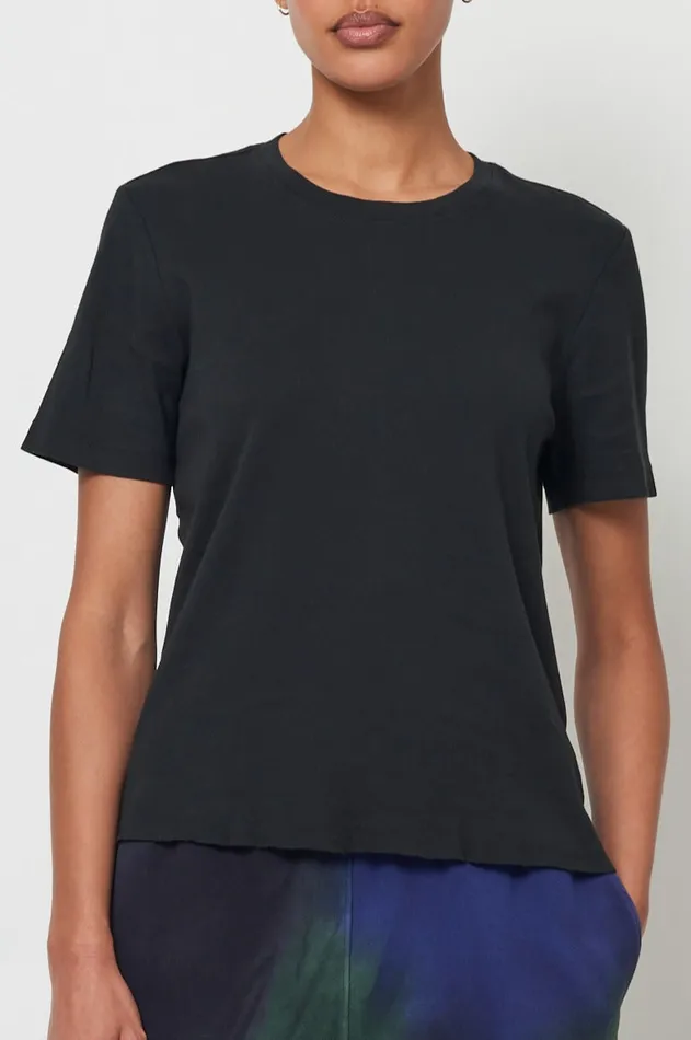 Raquel Allegra Tops Women Black Boy Tee