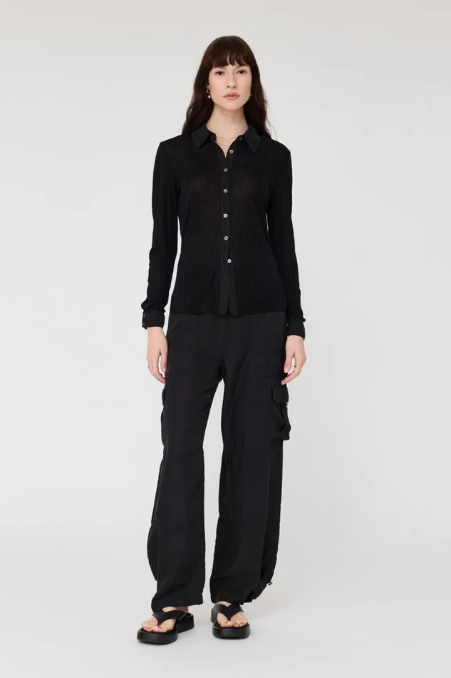 Raquel Allegra Tops Women Black Jane Top