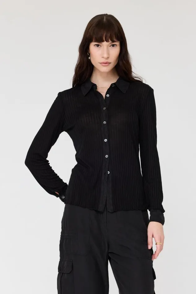 Raquel Allegra Tops Women Black Jane Top