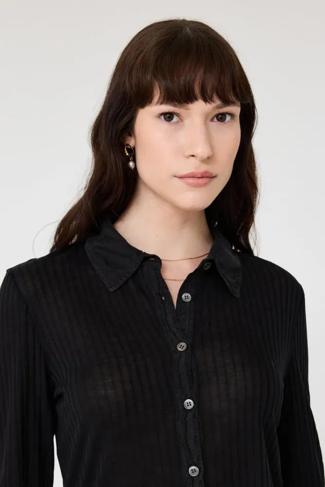 Raquel Allegra Tops Women Black Jane Top