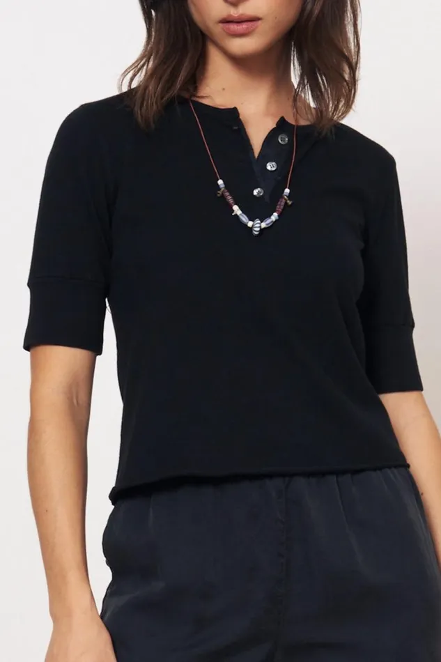 Raquel Allegra Tops Women Black Zulu Top