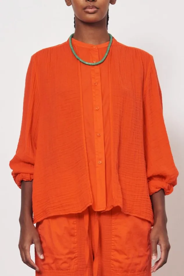 Raquel Allegra Tops Women Gauze Tomato Victoria Blouse