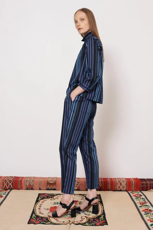 Raquel Allegra Tops Women Sueded Tencel Sea Ghana Blouse