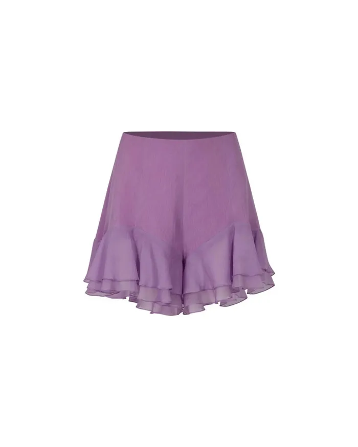 Ready To Wear Chiffon Ruffle Shorts EXCLUSIVE PatBO Bottoms