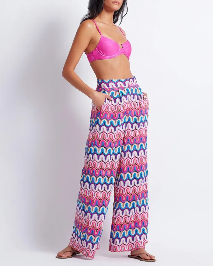 Ready To Wear CROCHET WIDE LEG PANTS FINAL SALE PatBO Bottoms