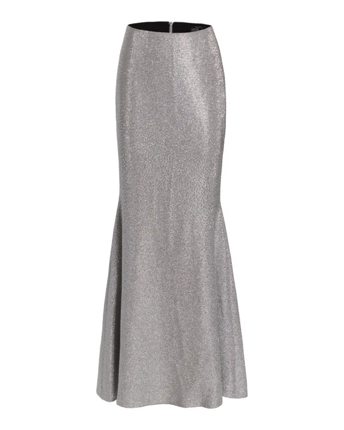 Ready To Wear Crystal Embellished Maxi Skirt FINAL SALE PatBO Bottoms