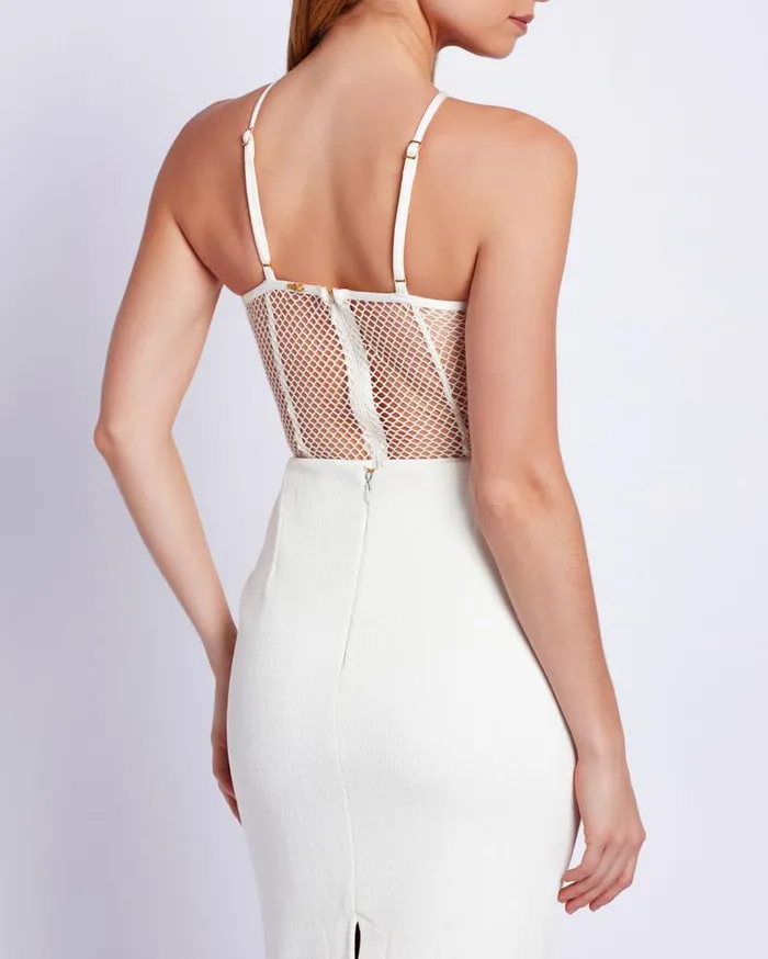 Ready To Wear Embroidered Crochet Bodysuit PatBO Tops and Bodysuits